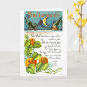  Halloween - Het lezen van de theebladeren, Kaart (Gele Bloem)