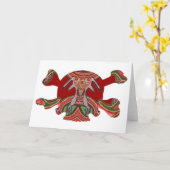 Halloween: Het MENSELIJKE Gezicht van het nMONSTER Kaart (Gele Bloem)