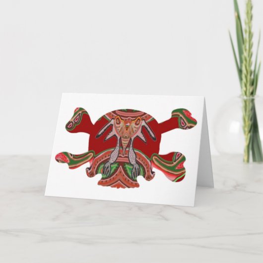 Halloween: Het MENSELIJKE Gezicht van het nMONSTER Kaart (Voorkant)