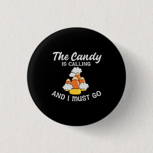 Halloween Het Snoep roept 's ochtends op Ronde Button 3,2 Cm
