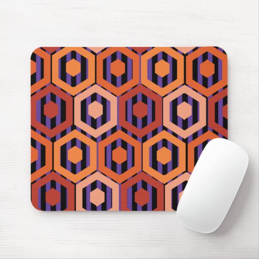 Halloween Hexagons Muismat (Met muis)