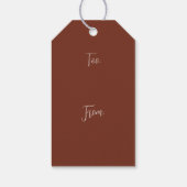 Halloween-Hexe mit Kürbis -  Cadeaulabel (Achterkant)