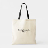 Halloween Hey Boo Ghost Kinder Snoep Canvas tas (Achterkant)