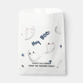 Halloween Hey Boo | Modern stijlvol Snoep Bedankzakje (Voorkant)