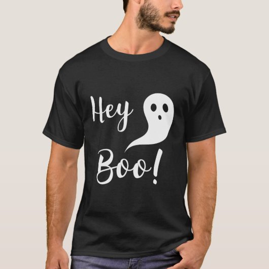 Halloween Hey Boo T-shirt (Voorkant)