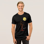 Halloween (Hey Boo) Tri-Blend Shirt (Voorkant volledig)