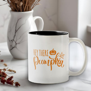 Halloween Hey daar pompoen Tweekleurige Koffiemok