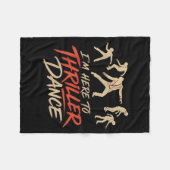 Halloween hier om thriller dans cool kostuum manne fleece deken (Voorkant (Horizontaal))