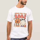 HALLOWEEN HIER VOOR DE BOOS GHOST & POMPOEN T-SHIRT (Voorkant)