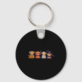 Halloween Highland Cow  Sleutelhanger (Voorkant)