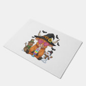 Halloween Highland Koe (2) Deurmat (Schuin)