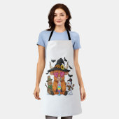 Halloween Highland Koe (2) Schort (Gedragen)