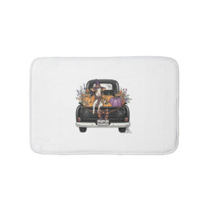 Halloween Highland Koe met vrachtwagen Badmat