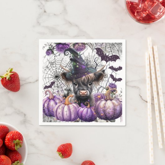 Halloween Highland Koe Papieren servetten (Insitu)