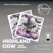 Halloween Highland Koe Papieren servetten