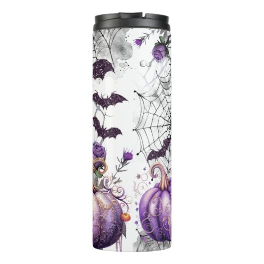 Halloween Highland Koe Thermal Tumbler Thermosbeker (Achterkant)