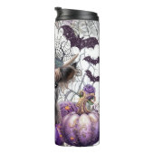 Halloween Highland Koe Thermal Tumbler Thermosbeker (Geroteerd rechts)