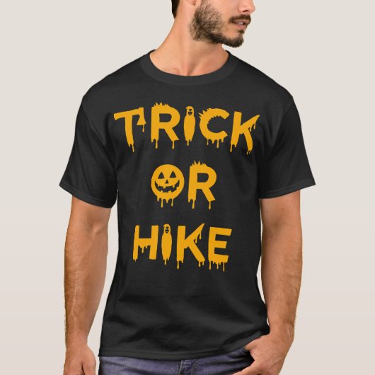 Halloween Hiker Hiking T-shirt (Voorkant)