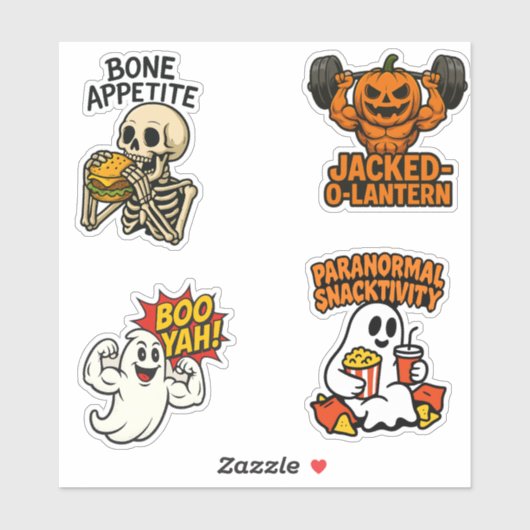 Halloween Hilarity Sticker Sheet (Vel)