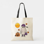 Halloween Hip Ghost Treat Bag Custom Kids Tote Bag (Achterkant)