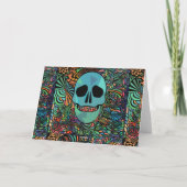 Halloween Hippie Schedel Thunder_Cove Kaart (Achterkant)