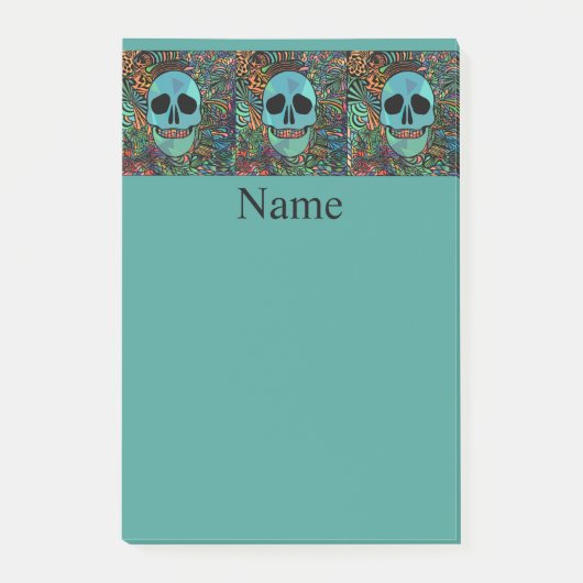 Halloween Hippie Schedel Thunder_Cove  Post-it® Notes (Voorkant)