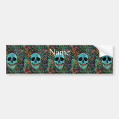 Halloween Hippie Skull Thunder_Cove Bumpersticker (Voorkant)