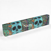 Halloween Hippie Skull Thunder_Cove Naambordje