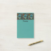 Halloween Hippie Skull Thunder_Cove Post-it® Notes (Op bureau)