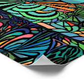 Halloween Hippie Skull Thunder_Cove Poster (Hoek)