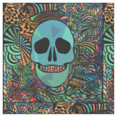 Halloween Hippie Skull Thunder_Cove Stof (Close Up)