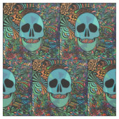 Halloween Hippie Skull Thunder_Cove Stof (Swatch)