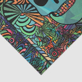 Halloween Hippie Skull Thunder_Cove Tissuepapier (Detail)