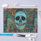 Halloween Hippie Skull Thunder_Cove Tissuepapier (Craft)