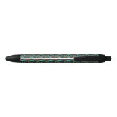 Halloween Hippie Skull Thunder_Cove Zwarte Inkt Pen (Achterkant)