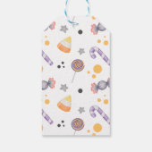 Halloween Hippopotamus Little Boo Baby shower Cadeaulabel (Achterkant)