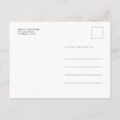 Halloween Hissenkat Black Elegant Briefkaart (Achterkant)