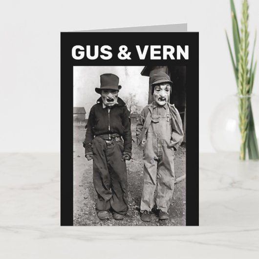 HALLOWEEN HISTORISCHE KOSTUUMS GRAPPIGE KAART (Voorkant)