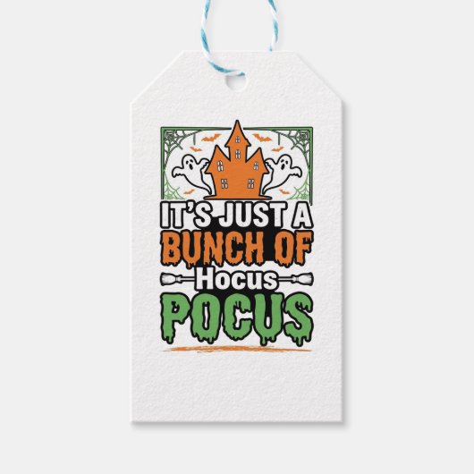 Halloween Hocus Pocus Citaat Vector Ontwerp_1 Cadeaulabel (Voorkant)