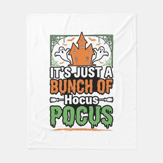 Halloween Hocus Pocus Citaat Vector Ontwerp_1 Fleece Deken (Voorkant)
