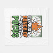 Halloween Hocus Pocus Citaat Vector Ontwerp_1 Fleece Deken (Voorkant (Horizontaal))