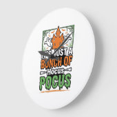 Halloween Hocus Pocus Citaat Vector Ontwerp_1 Grote Klok (Hoek)