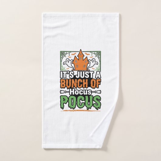 Halloween Hocus Pocus Citaat Vector Ontwerp_1 Handdoek (Handdoek)