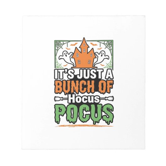 Halloween Hocus Pocus Citaat Vector Ontwerp_1 Notitieblok (Voorkant)