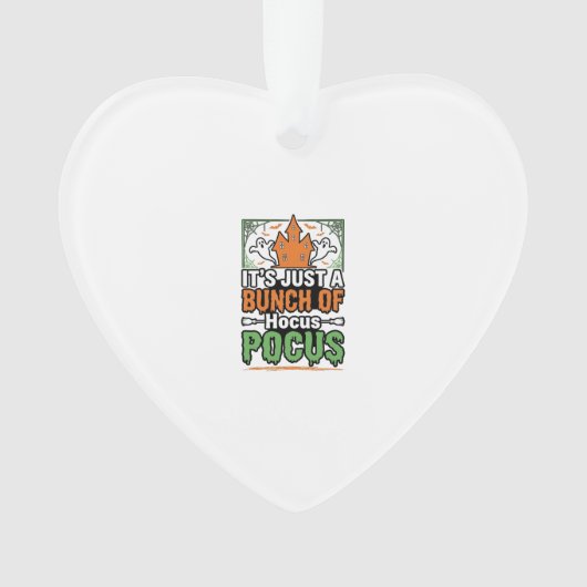 Halloween Hocus Pocus Citaat Vector Ontwerp_1 Ornament (voorkant)