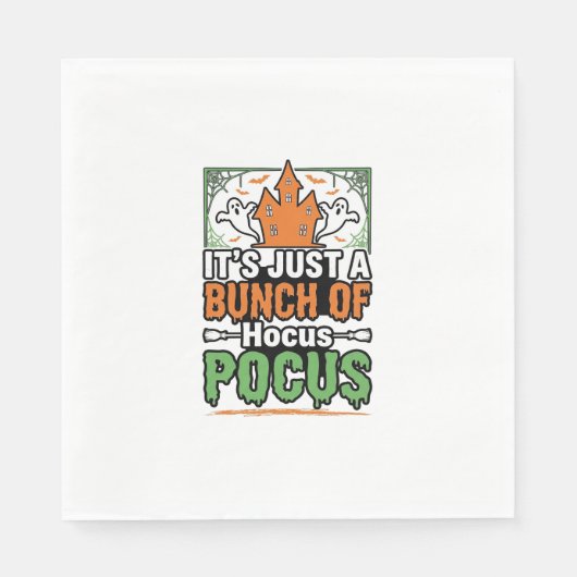 Halloween Hocus Pocus Citaat Vector Ontwerp_1 Servet (Voorkant)