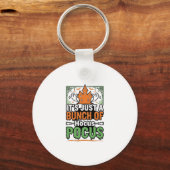 Halloween Hocus Pocus Citaat Vector Ontwerp_1 Sleutelhanger (Voorkant)