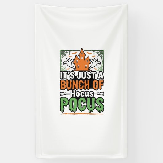 Halloween Hocus Pocus Citaat Vector Ontwerp_1 Spandoek (Verticaal)