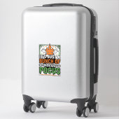 Halloween Hocus Pocus Citaat Vector Ontwerp_1 Sticker (Koffer)