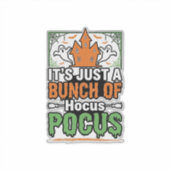 Halloween Hocus Pocus Citaat Vector Ontwerp_1 Sticker (Voorkant)